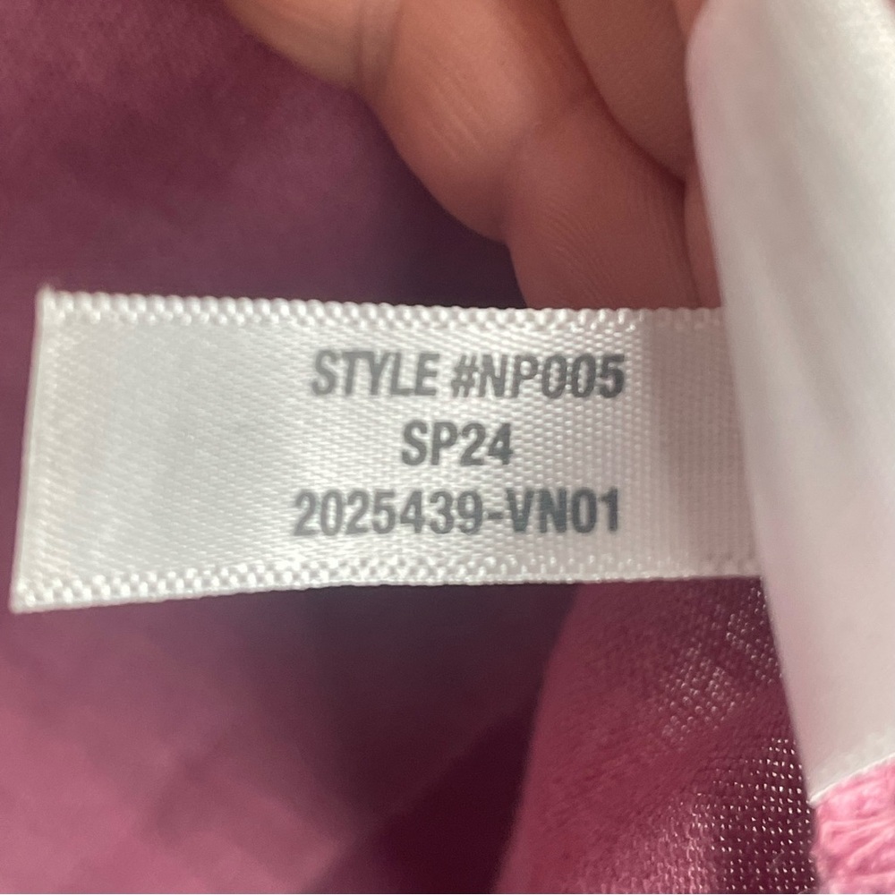 Madewell Bateau-Neck Tank in 100% Linen Beach Coastal Vacation in Shaded Pink L - Picture 12 of 12